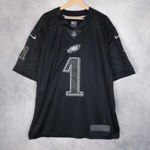 Philadelphia Eagles Jersey Mens 2XL Black NFL Football Jalen Hurts 1 Nike Camo